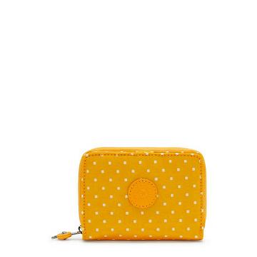 Kipling Money Love Klassieke Printed Small Wallet Portefeuille Geel | België 1016CT